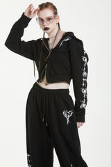トリバルクロップドフーディ / TRIVAL CROPPED HOODY