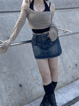 ホルターネックバックレスレイヤードスリーブレス / Halter neck Backless Layered Sleeveless