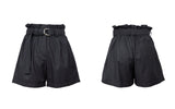 HIGH WAIST BELT BANDING HALF PANTS (6679779672182)