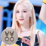 メルビーザキャットシリーズ - アンティークキャットノブピアス / Melbie The Cat Series - Antique Cat Knobs Piercing (Silver ver.)