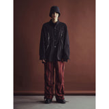レクシオンカーブドジップオーバーシャツ / REXION CURVED ZIP-OVER SHIRT_BK