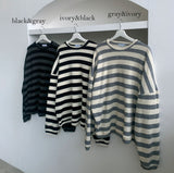 マイルドボーダーニット / ASCLO Mild Border Knit (6color) (6652422619254)