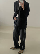 French 3 button set up blazer