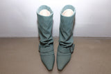 Hug belt boots _Sage denim