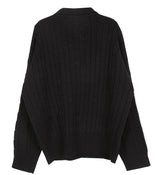 No.0411 コードケーブルカラーニット