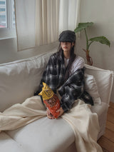 カリードビッグフードチェックシャツ