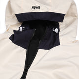 ウィンドブレーカーフーデッドリバーシブルジャケット/BSR2223FWJK036 TWAN WINDBREAKER HOODED REVERSIBLE JACKET CREAM/BLACK
