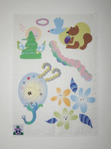 Magic forest linen poster