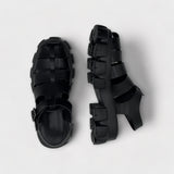 ASCLO Rubber Black Sandals