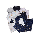 ロイヤルフリースフードジャケット / BSR2223FWJK103 ROYAL FLEECE HOODED JACKET MINI BEAR RABBIT NAVY
