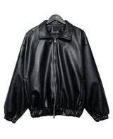 （UNISEX）ネブハイネックレザーブルゾン