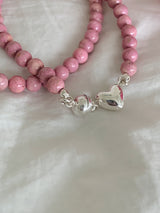 ノッティングピンクネックレス / [925silver] Notting pink Necklace