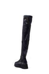 Platform Long Boots(Black)