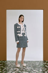 Colored tweed jacket 