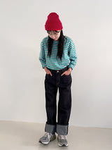 Verdant stripe T-shirts