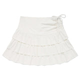 CANCAN PLEATS MINI SKIRT [WHITE]