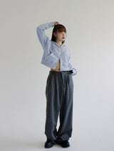 ピーナッツクロップジップアップ/Peanut Crop Hood Zip Up (4color)