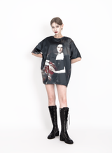 サテンオーバーサイズTシャツ / SATIN OVERSIZE T-SHIRT #LEGACY