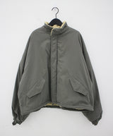 ウールショートパッデッドジャンパー/Wool short padded jumper (2color)
