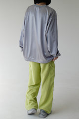 グローシースポーティジャージスウェットシャツ/Glossy Sporty Jersey Sweatshirt (2color)