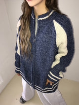 ハーパー 2WAY ニットジップアップ