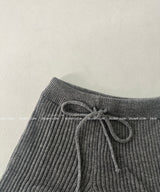 ribbed knit shorts