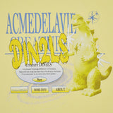 DIN2LS クリーチャーレタリングショートスリーブTシャツ (YELLOW)