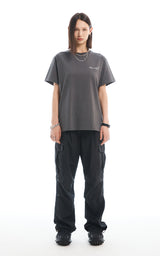  SLOGAN T-SHIRT_CHARCOAL