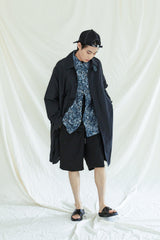 コンプレックス 1/2 シャツ / COMPLEX BYZANTINE PAISLEY 1/2 SHIRT NAVY