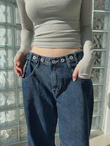 ネイビービジョデニムパンツ/no.3452 Navy Bijo Denim Pants