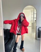 [UNISEX] Hooded oversized fit wellon padded coat