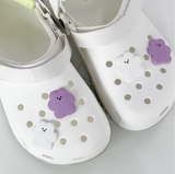 パープル＆ホワイトシリコンチャームセット / Purple & White Chanibear Silicon Charm Set