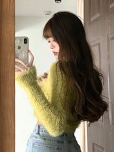 Green Cardigan Top Set (6686020272246)
