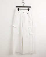 ホルティカーゴポケットロングワイドコットンパンツ / Holty Cargo Pocket Long Wide Cotton Pants