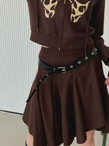 カットアンバランススカート/Cut unbalanced skirt (2color)