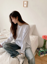 Objet Printing Overfit Long Sleeve T-shirt (3color)