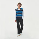 CASHLIKE BLENDED KNIT VEST_BLUE (6610823938166)