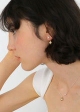 ハートパールネックレス (14k gold)