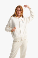 ウィティーバニーワッペンフーディージップアップ／WITTY BUNNY WAPPEN HOODIE ZIP UP [IVORY]