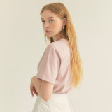 スタンダードロゴラウンドネックTシャツ / Standard Logo Ronud Neck T-shirt (Pink)