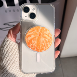 タンジェリンフードフルーツmagsafeスマホグリップ
