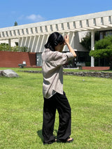 グレイシーピンタックベーシックスラックス
