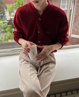 ロゴアトムシグネイチャーカーディガン/Logo atom signature cardigan (4 color)