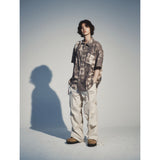 ブリーチダイングストラップシャツ / BLEACH DYEING STRAP SHIRT_BR