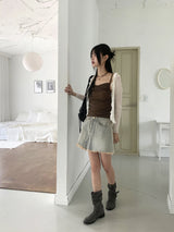 Dao shirring drape sleeveless