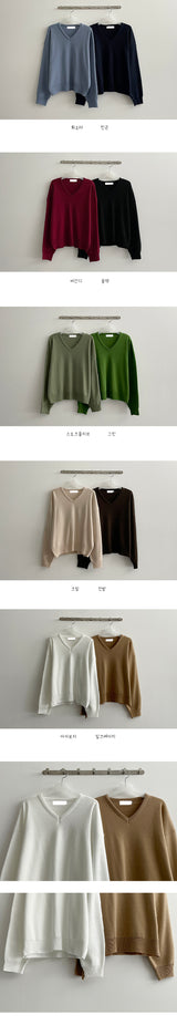 オリーブEネックニットウェア / Olive E-Neck Knitwear