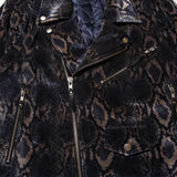 オーバーサイズパッデッドバイカージャケット/oversized padded biker jacket