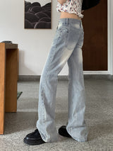 ビンテージウォッシングローウエストブーツカットデニムパンツ/Muti Vintage Washing Low-Waist Bootcut Denim Pants