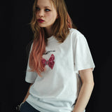 キュービックリボンオーバーフィットTシャツ