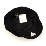 Suede Black Newsboy Cap (6590337220726)